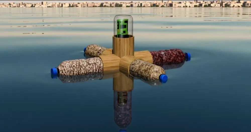 Illustration of a Hope Turtle floating in the ocean